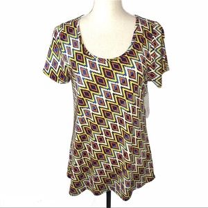 LULAROE | Geometric Print Classic T